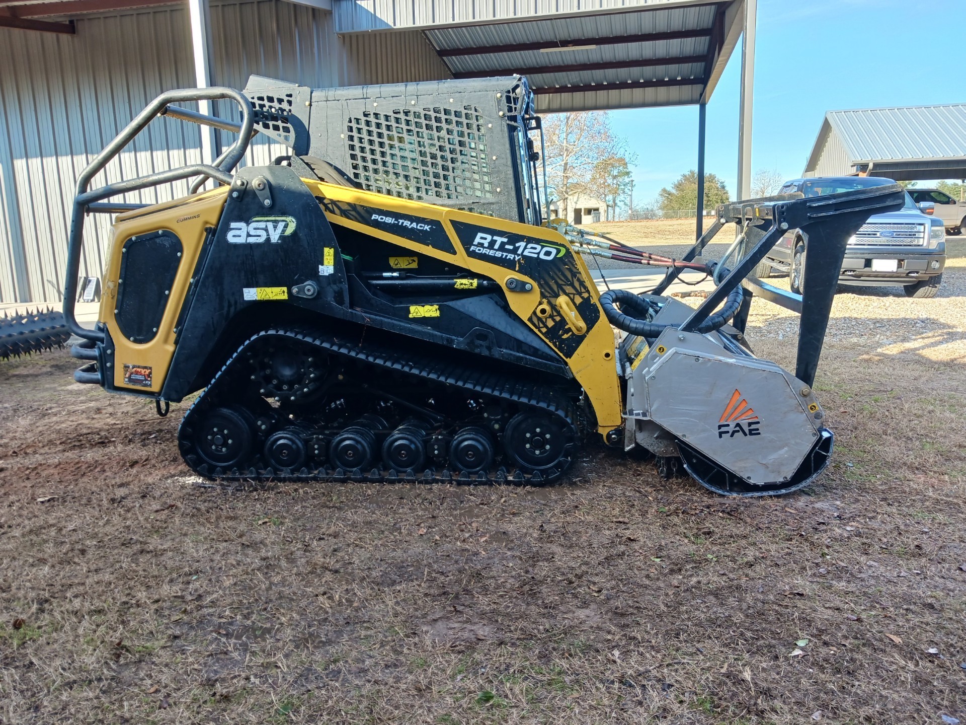 Rent the ASV RT120 Forestry Skid Steer w/ FAE Mulcher 120HP ADT Rentals